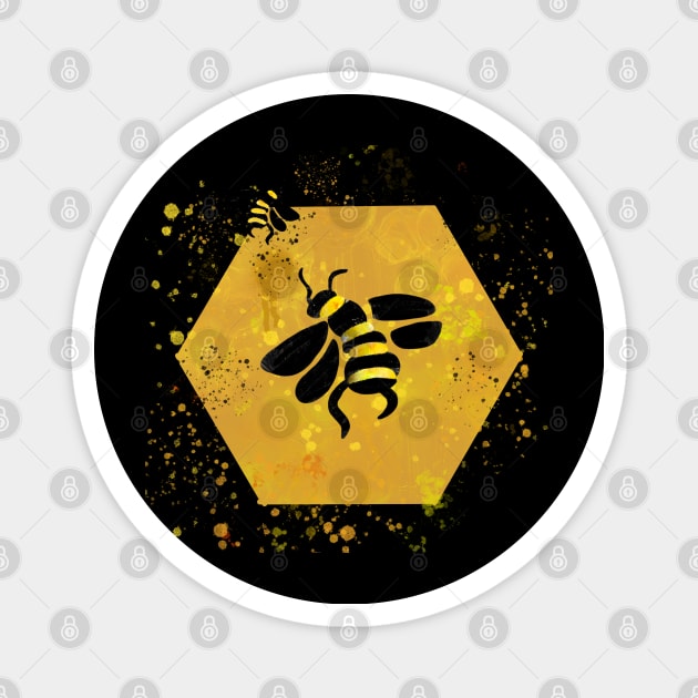 Honeybee t-shirt Magnet by Crafty Badger